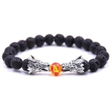 Bracelet Dragon Homme Pierre de Lave en Perle - Mon Bracelet Homme