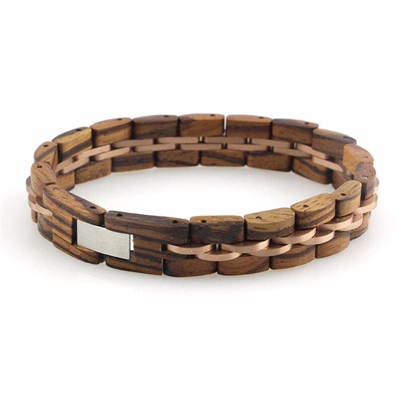 Bracelet en Bois de Noyer Pour Homme - Mon Bracelet Homme