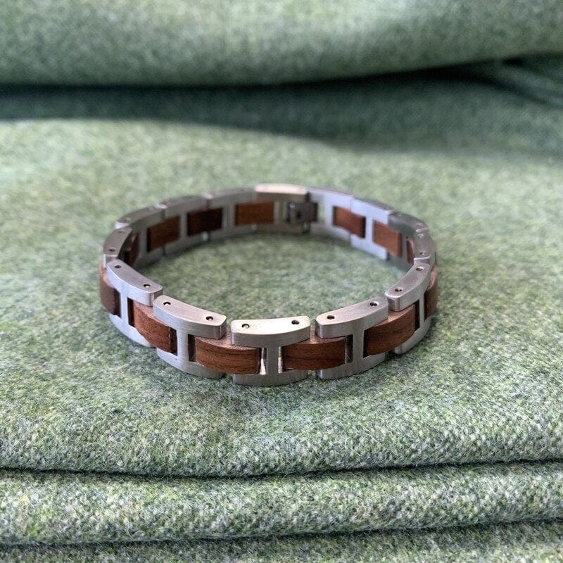 Bracelet En Bois De Noyer Pour Homme - Mon Bracelet Homme