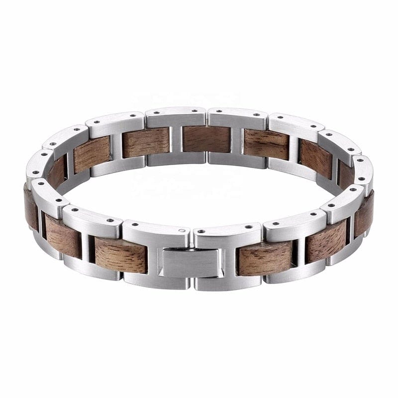 Bracelet En Bois De Noyer Pour Homme - Mon Bracelet Homme