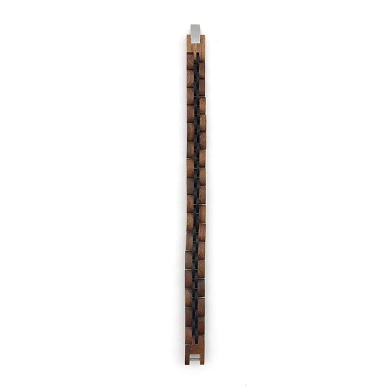 Bracelet en Bois de Noyer pour Homme Noir et Marron - Mon Bracelet Homme
