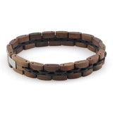 Bracelet en Bois de Noyer pour Homme Noir et Marron