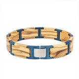 Bracelet en Bois pour Homme avec Fermoir en Acier - Mon Bracelet Homme