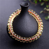 Bracelet En Citrine Naturelle au Cordon Rouge pour Homme - Mon Bracelet Homme