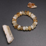 Bracelet En Citrine Naturelle Jaune Harris pour Homme - Mon Bracelet Homme