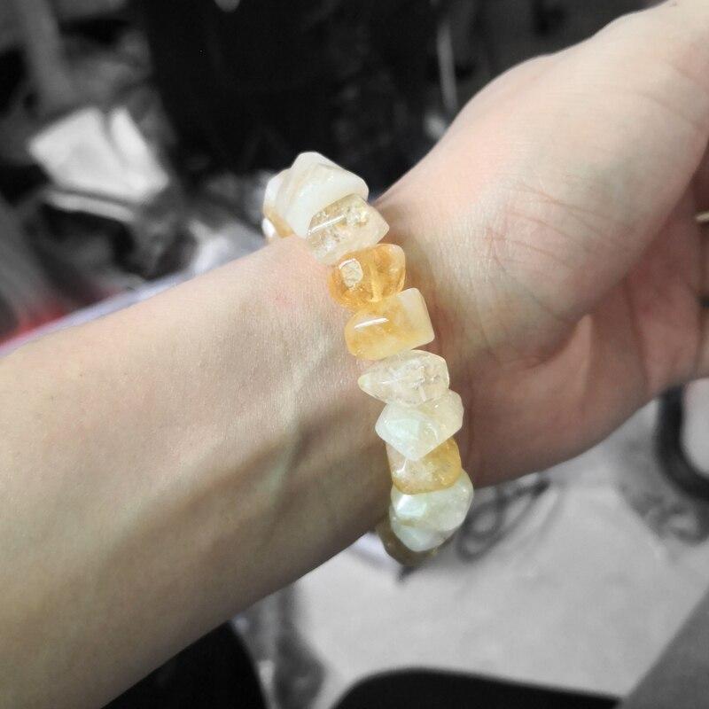 Bracelet En Citrine Naturelle Jaune Harris pour Homme - Mon Bracelet Homme