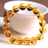 Bracelet En Citrine Naturelle Jaune pour Homme - Mon Bracelet Homme
