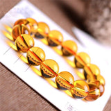 Bracelet En Citrine Naturelle Jaune pour Homme - Mon Bracelet Homme