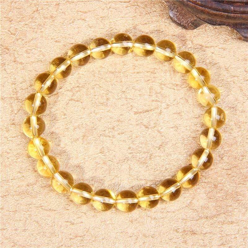 Bracelet En Citrine Naturelle Jaune Reese pour Homme - Mon Bracelet Homme