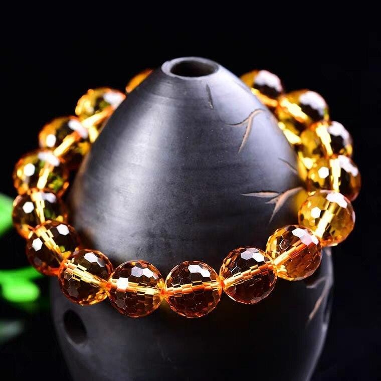 Bracelet En Citrine Naturelle Jaune Tommy pour Homme - Mon Bracelet Homme