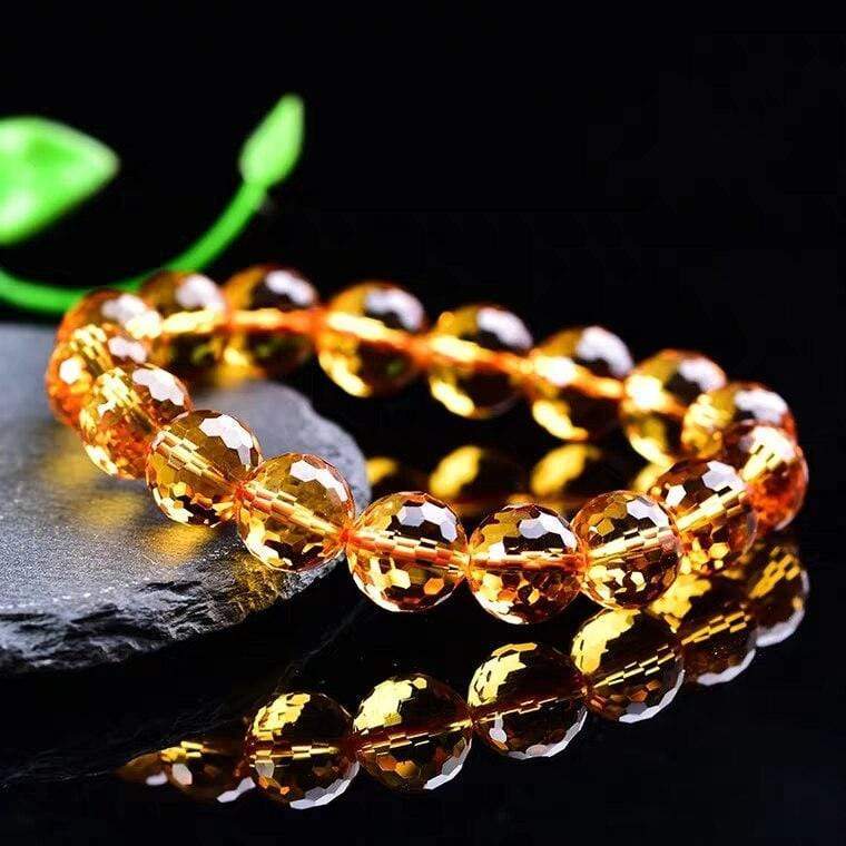 Bracelet En Citrine Naturelle Jaune Tommy pour Homme - Mon Bracelet Homme