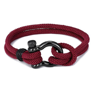 Bracelet en Corde Marin avec Manille Homme - Mon Bracelet Homme