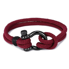 Bracelet en Corde Marin avec Manille Homme
