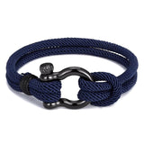Bracelet en Corde Marin avec Manille Homme - Mon Bracelet Homme