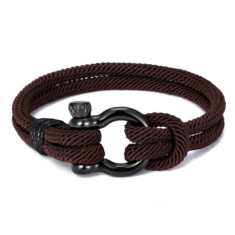 Bracelet en Corde Marin avec Manille Homme - Mon Bracelet Homme