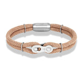 Bracelet en Corde Marron Avec Maillon Chaîne de Moto Harry - Mon Bracelet Homme