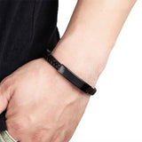 Bracelet En Cuir Véritable Décontracté Pour Homme - Mon Bracelet Homme