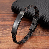 Bracelet En Cuir Véritable Décontracté Pour Homme - Mon Bracelet Homme