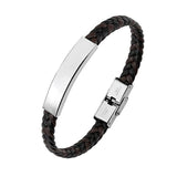 Bracelet En Cuir Véritable Décontracté Pour Homme