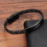 Bracelet En Cuir Véritable Décontracté Pour Homme - Mon Bracelet Homme