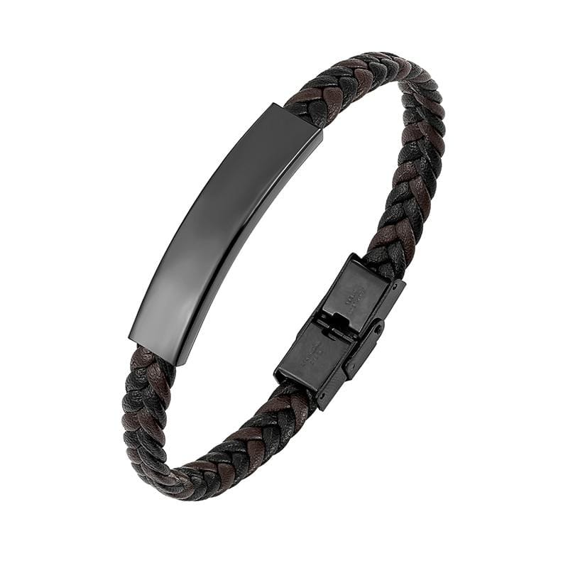 Bracelet En Cuir Véritable Décontracté Pour Homme - Mon Bracelet Homme