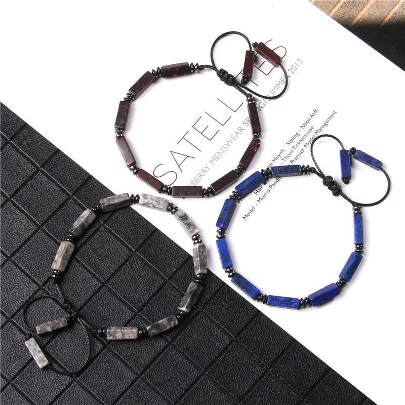 Bracelet en Lapis Lazuli Shamballa En Perle - Mon Bracelet Homme