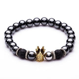 Bracelet en Perles Homme Acier en Pierre - Mon Bracelet Homme