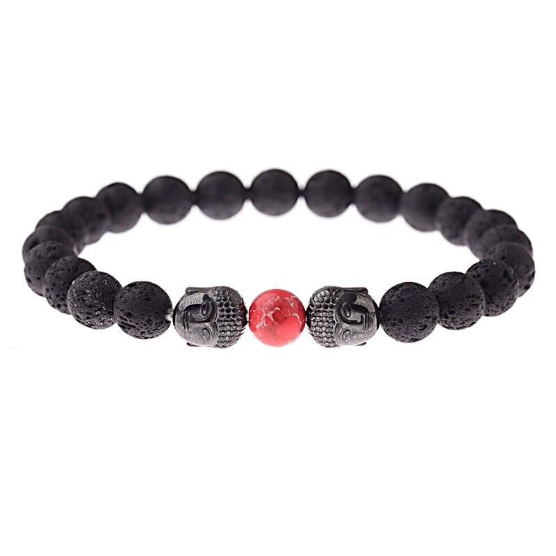 Bracelet en Perles Homme Bouddhiste en Pierre - Mon Bracelet Homme