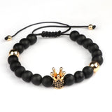 Bracelet en Perles Shamballa Couronne - Mon Bracelet Homme