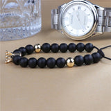 Bracelet en Perles Shamballa Couronne - Mon Bracelet Homme