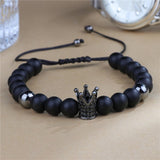 Bracelet en Perles Shamballa Couronne - Mon Bracelet Homme