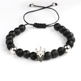Bracelet en Perles Shamballa Couronne - Mon Bracelet Homme