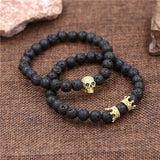 Bracelet en Perles Ténébreux en Pierre - Mon Bracelet Homme