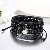 Bracelet Fantaisie Tête De Mort en Perles - Mon Bracelet Homme