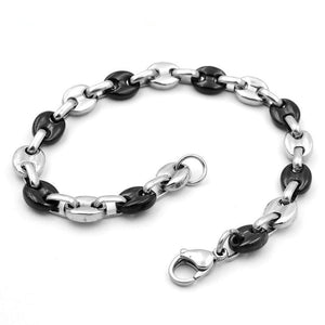 Bracelet Grain de Café Acier - Mon Bracelet Homme