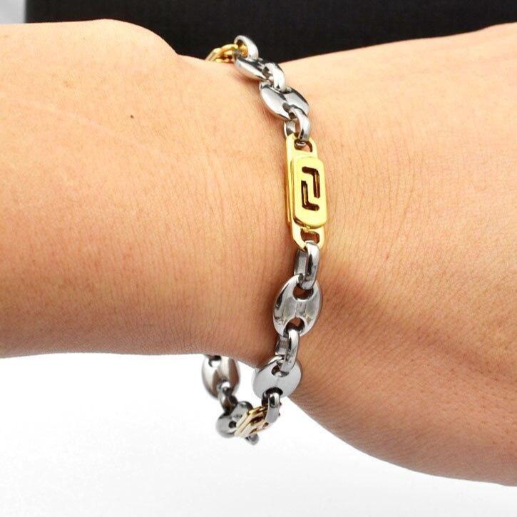 Bracelet Grain de Café Argent Homme Pas Cher - Mon Bracelet Homme