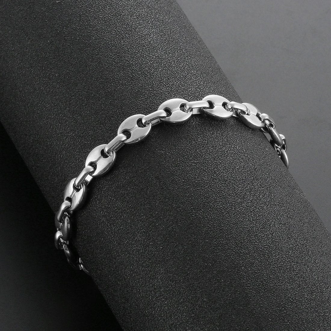 Bracelet Grain de Café Homme Argent - Mon Bracelet Homme