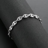 Bracelet Grain de Café Homme Argent - Mon Bracelet Homme