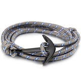 Bracelet Gris Homme avec Ancre