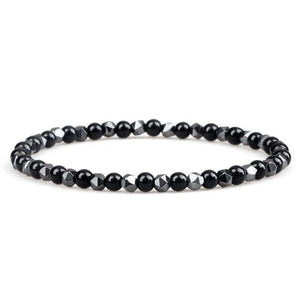 Bracelet Hématite 4Mm pour Homme en Perles - Mon Bracelet Homme