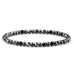 Bracelet Hématite 4Mm Wade pour Homme en Perles - Mon Bracelet Homme