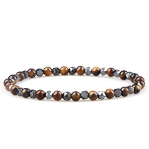 Bracelet Hématite de 4Mm pour Homme en Perles - Mon Bracelet Homme