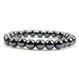 Bracelet Hématite Magnétique pour Homme en Perles