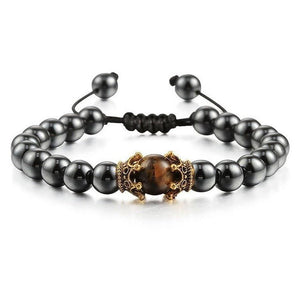 Bracelet Hématite Noire Elian pour Homme en Perles - Mon Bracelet Homme