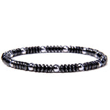 Bracelet Hématite Pierre Naturelle 4Mm Forrest pour Homme en Perles