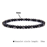 Bracelet Hématite Pierre Naturelle 4Mm Forrest pour Homme en Perles - Mon Bracelet Homme