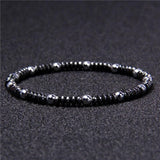 Bracelet Hématite Pierre Naturelle 4Mm Forrest pour Homme en Perles - Mon Bracelet Homme