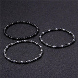 Bracelet Hématite Pierre Naturelle 4Mm Forrest pour Homme en Perles - Mon Bracelet Homme