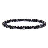 Bracelet Hématite Pierre Naturelle 4Mm Homme en Perles - Mon Bracelet Homme