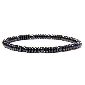 Bracelet Hématite Pierre Naturelle pour Homme en Perles - Mon Bracelet Homme